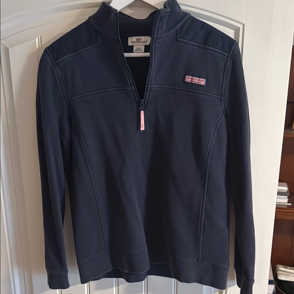 Navy Quarter-Zip Pullover